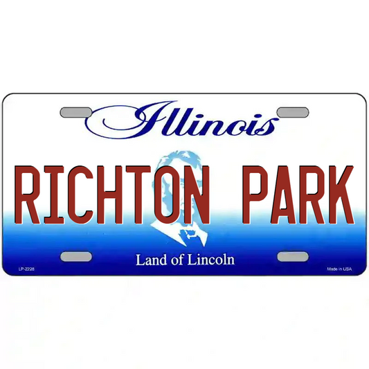 Richton Park Illinois Metal Sign