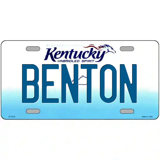 Benton Kentucky Metal Sign