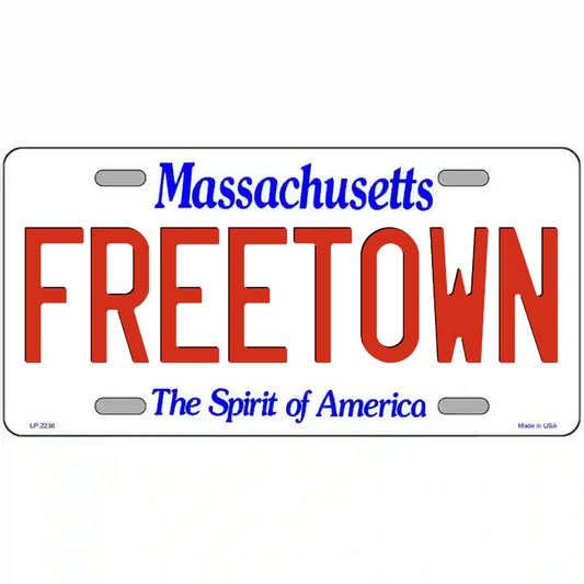 Freetown Massachusetts Metal Sign