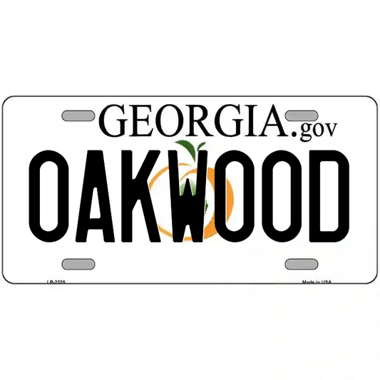 Oakwood Georgia Metal Sign