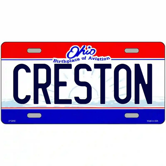 Creston Ohio Metal Sign