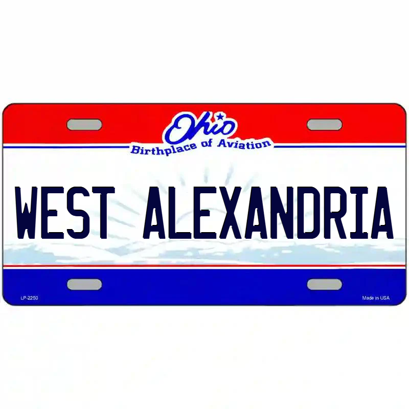 West Alexandria Ohio Metal Sign