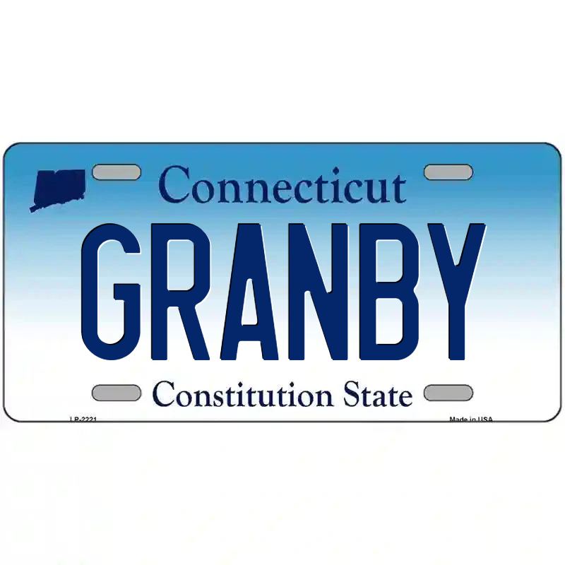Granby Connecticut Metal Sign