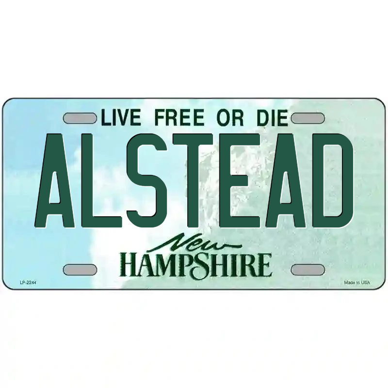 Alstead New Hampshire Metal Sign