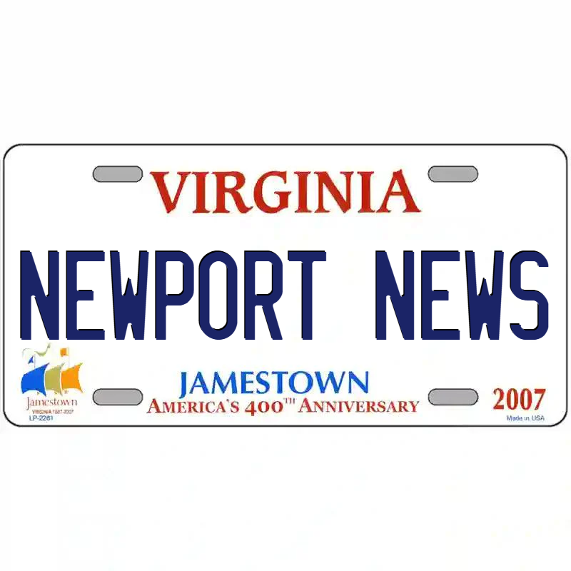Newport News Virginia 400th Anniversary Metal Sign