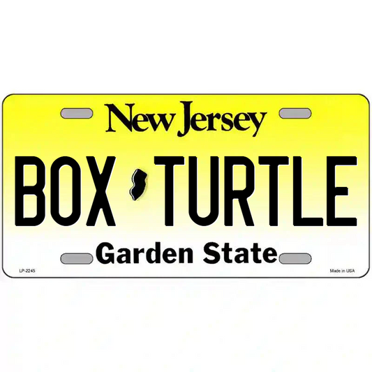 Box Turtle New Jersey Metal Sign