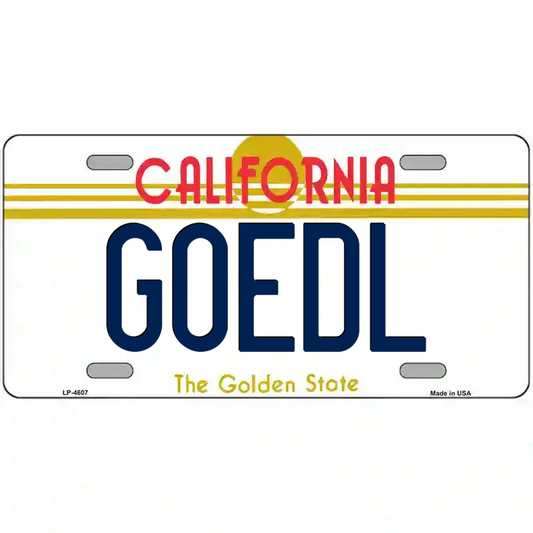 Goedl California Metal Sign