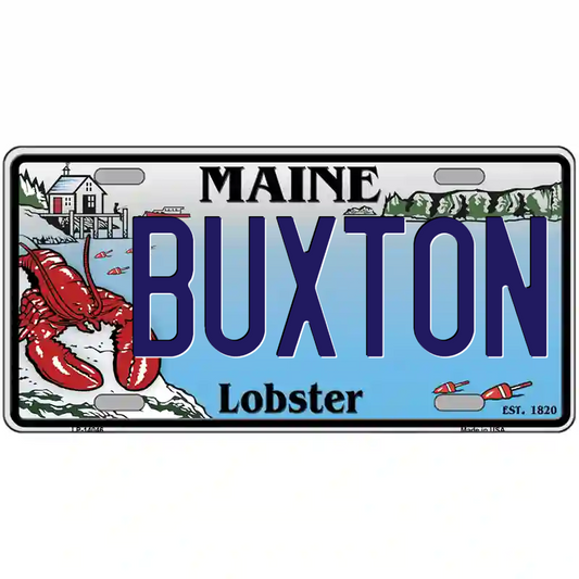 Buxton Maine Lobster Metal Sign