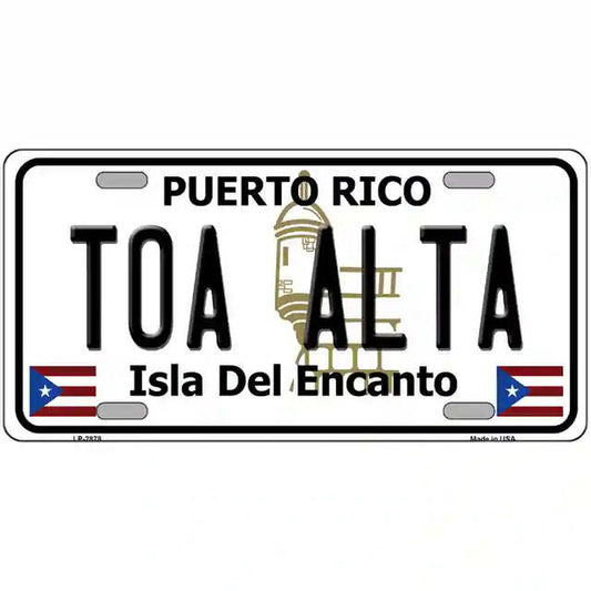Toa Alta Puerto Rico Metal Sign