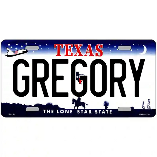 Gregory Texas Metal Sign