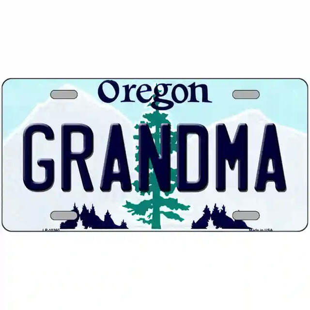 Grandma Oregon Metal Sign