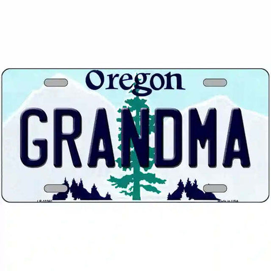 Grandma Oregon Metal Sign