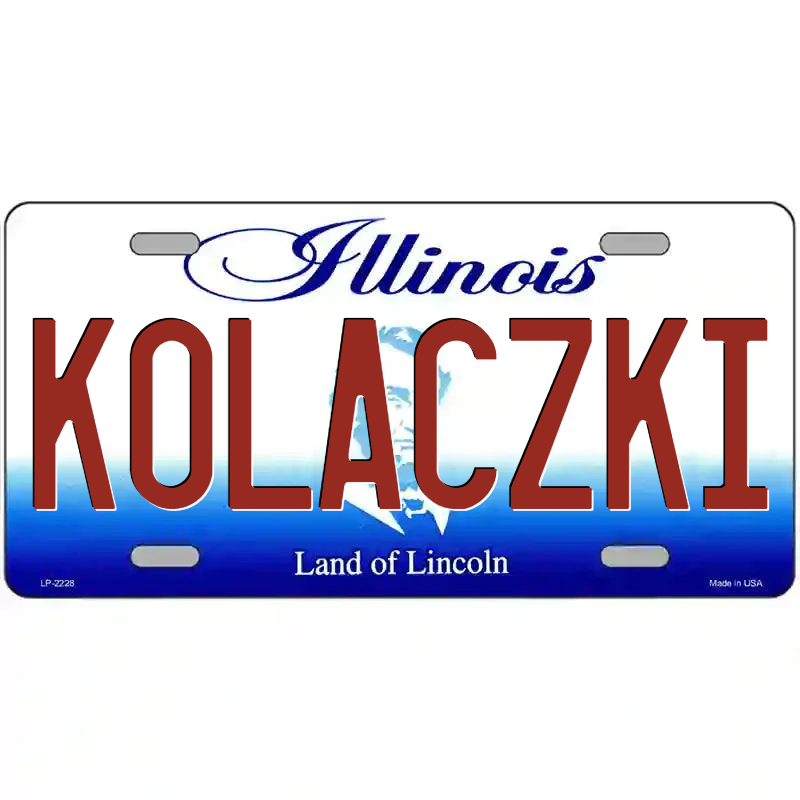Kolaczki Illinois Metal Sign