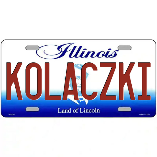 Kolaczki Illinois Metal Sign
