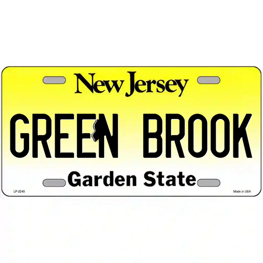 Green Brook New Jersey Metal Sign