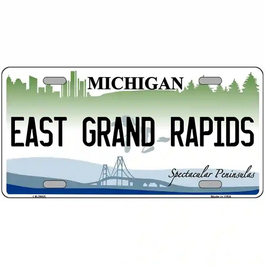 East Grand Rapids Michigan Metal Sign