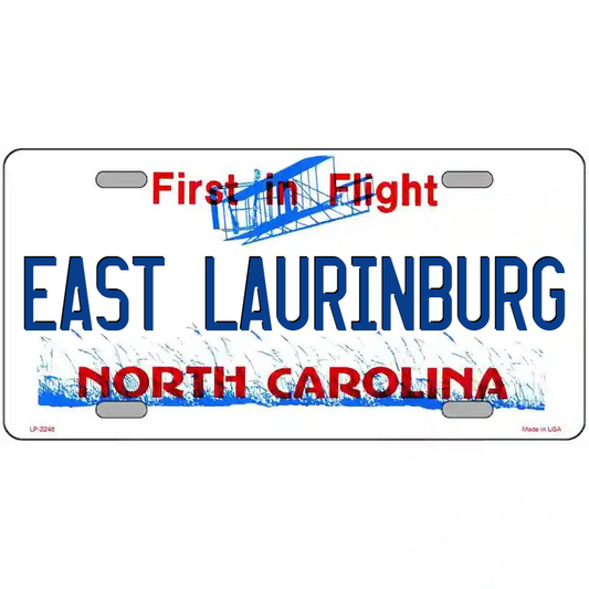 East Laurinburg North Carolina Metal Sign