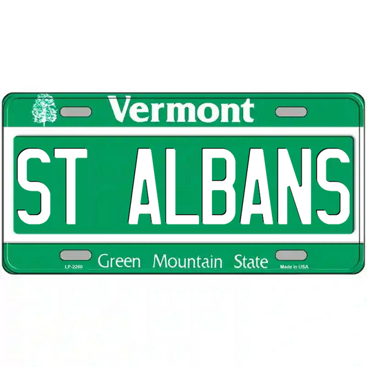 St Albans Vermont Metal Sign