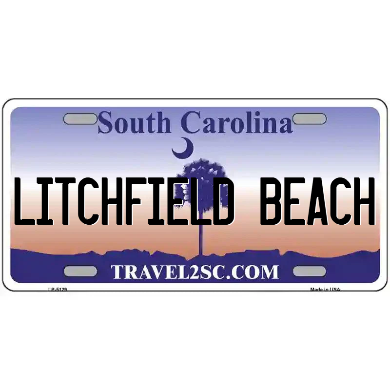 Litchfield Beach South Carolina Metal Sign