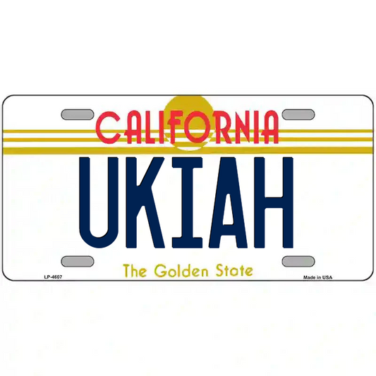 Ukiah California Metal Sign