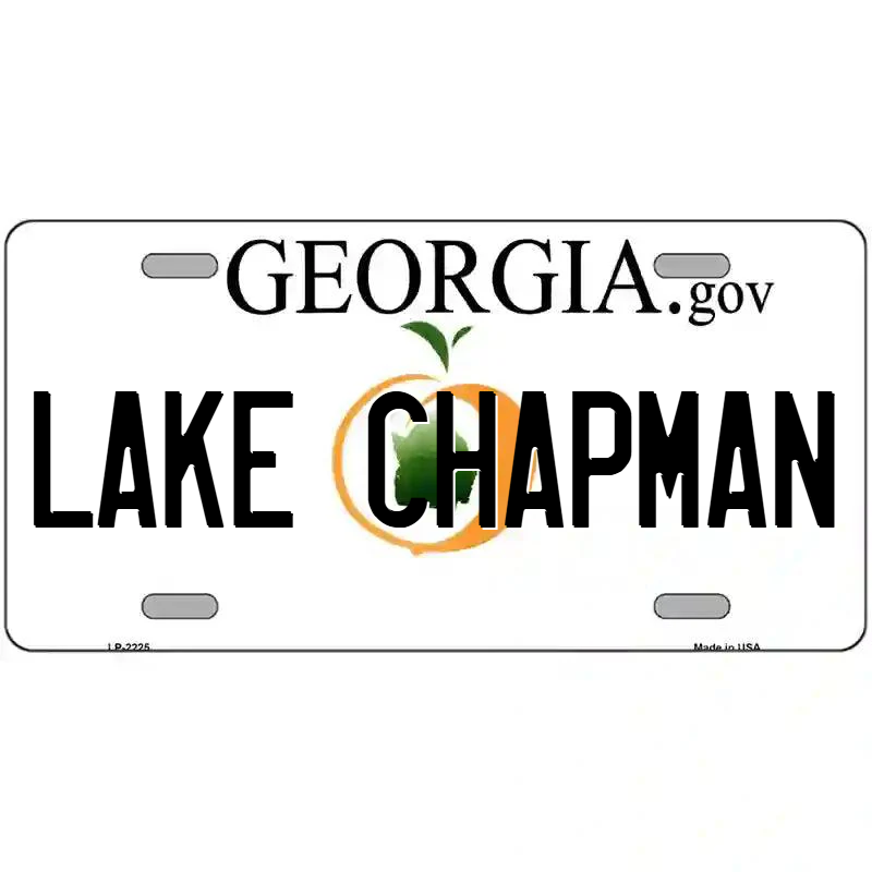 Lake Chapman Georgia Metal Sign