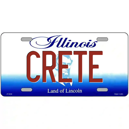 Crete Illinois Metal Sign