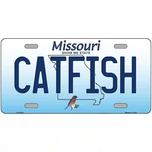 Catfish Missouri Metal Sign