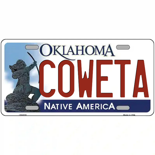 Coweta Oklahoma  Metal Sign