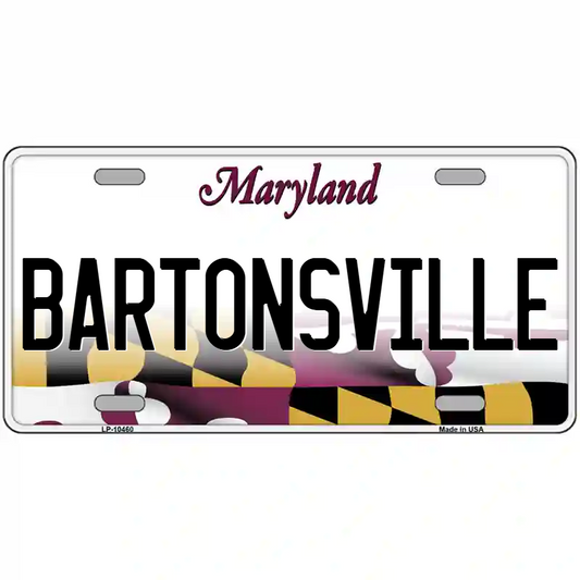 Bartonsville Maryland Metal Sign