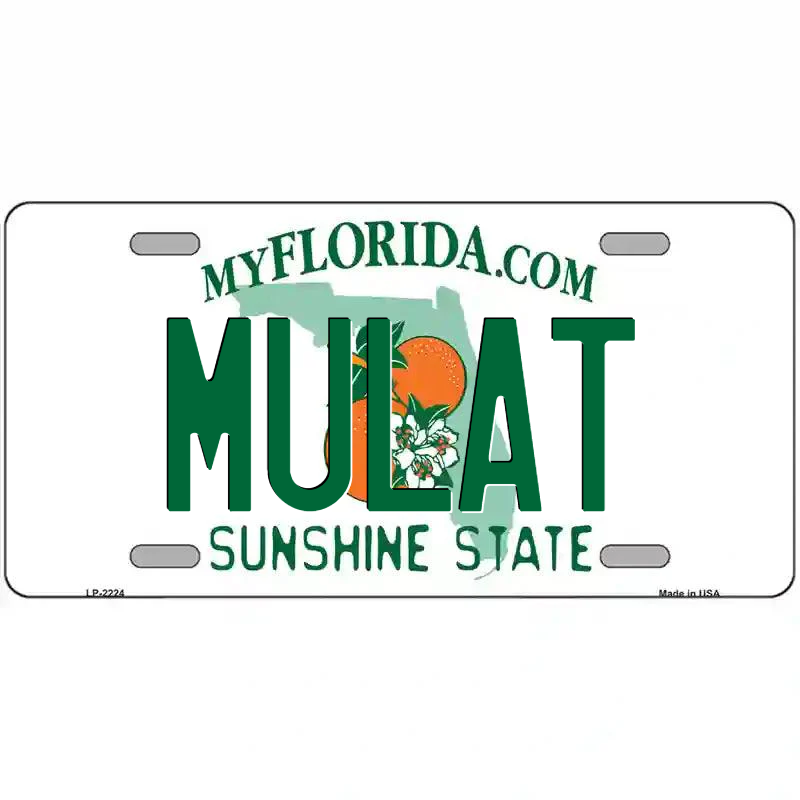 Mulat Florida Metal Sign