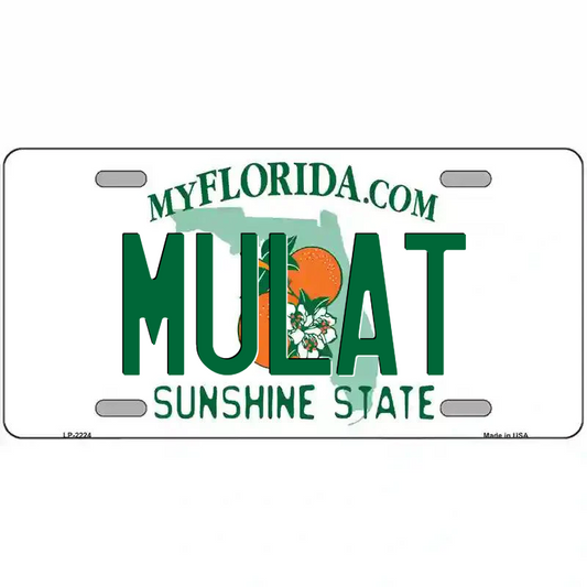 Mulat Florida Metal Sign