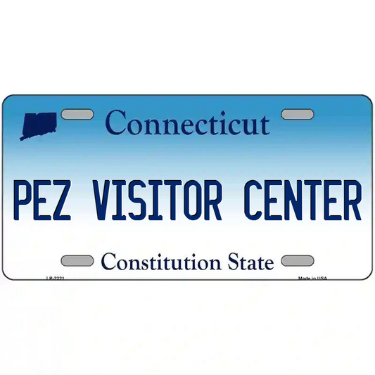 Pez Visitor Center Connecticut Metal Sign