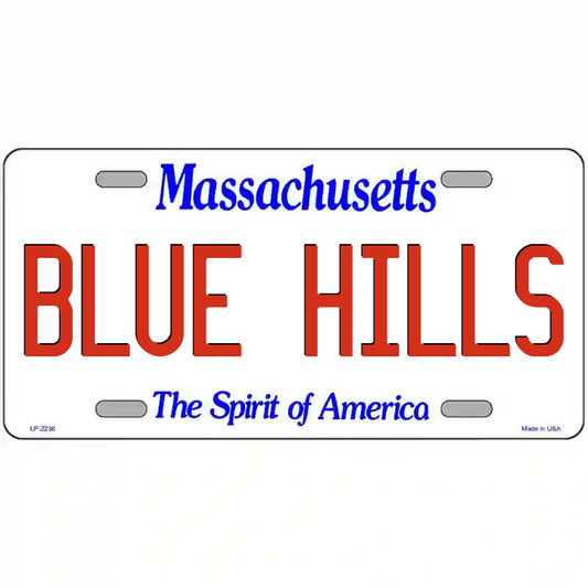 Blue Hills Massachusetts Metal Sign