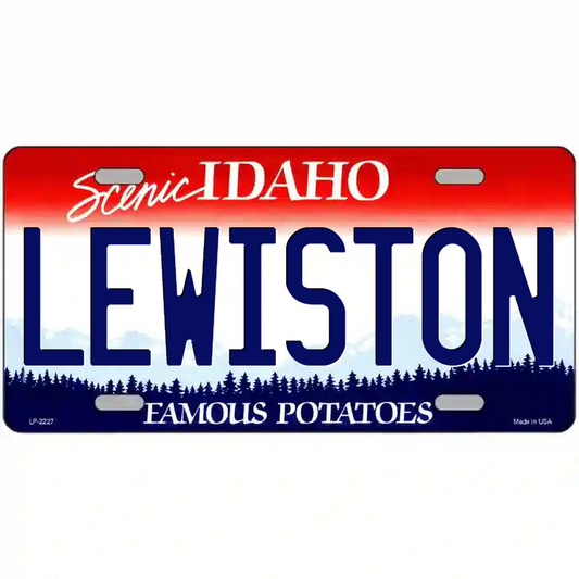 Lewiston Idaho Metal Sign