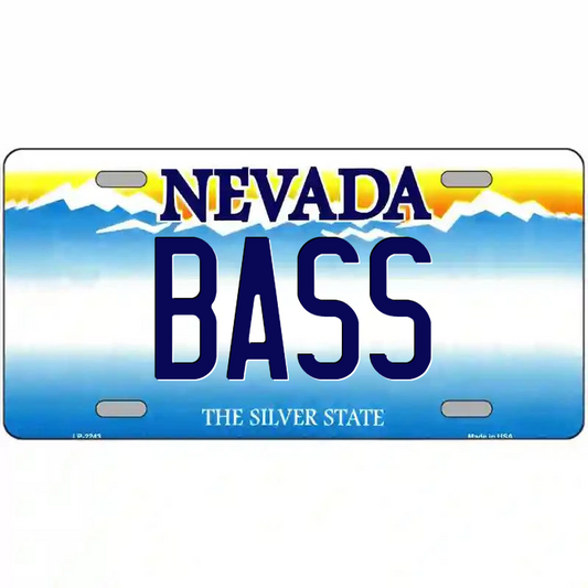 Bass Nevada Metal Sign