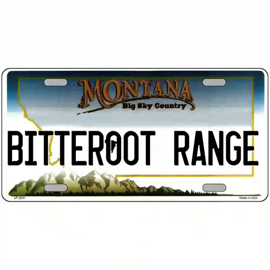 Bitterroot Mountains Montana Metal Sign