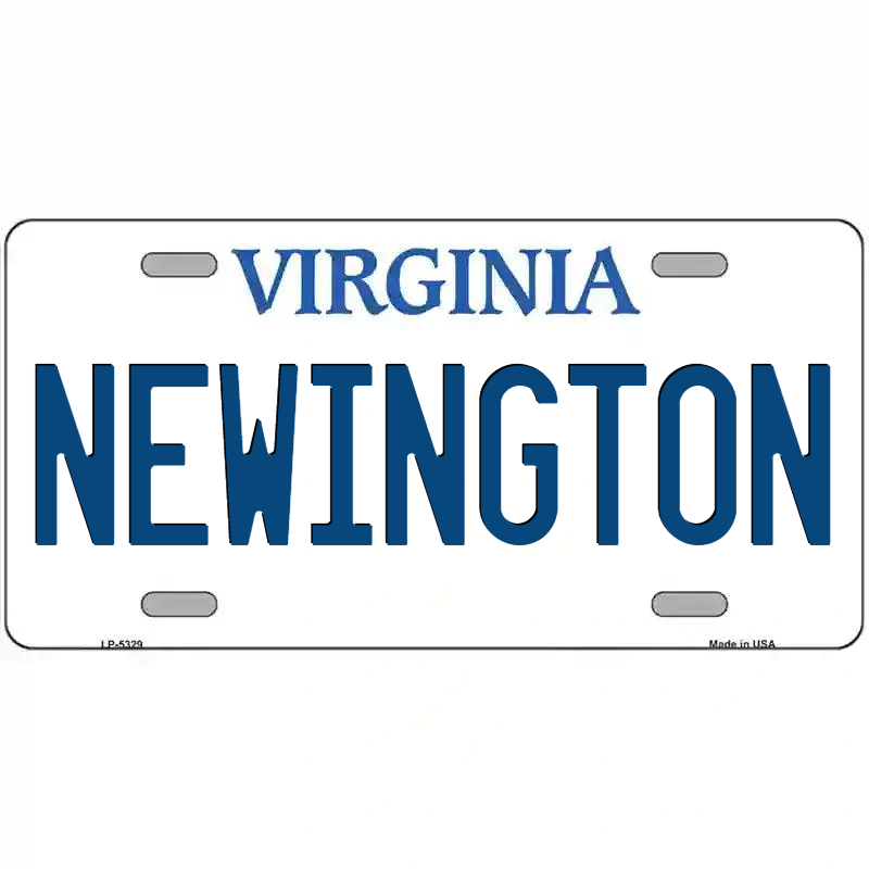Newington Virginia Metal Sign