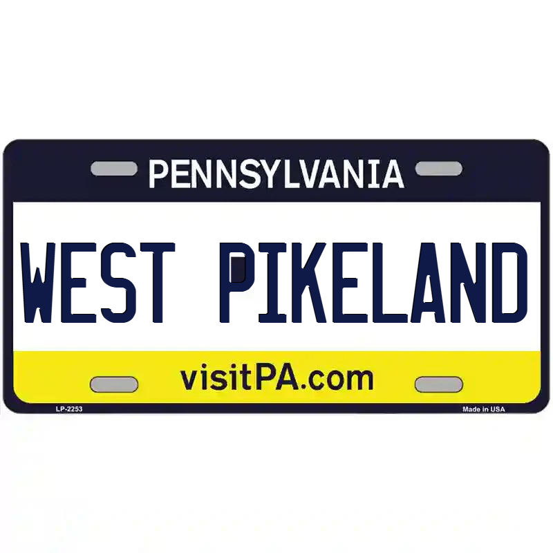 West Pikeland Pennsylvnia Metal Sign