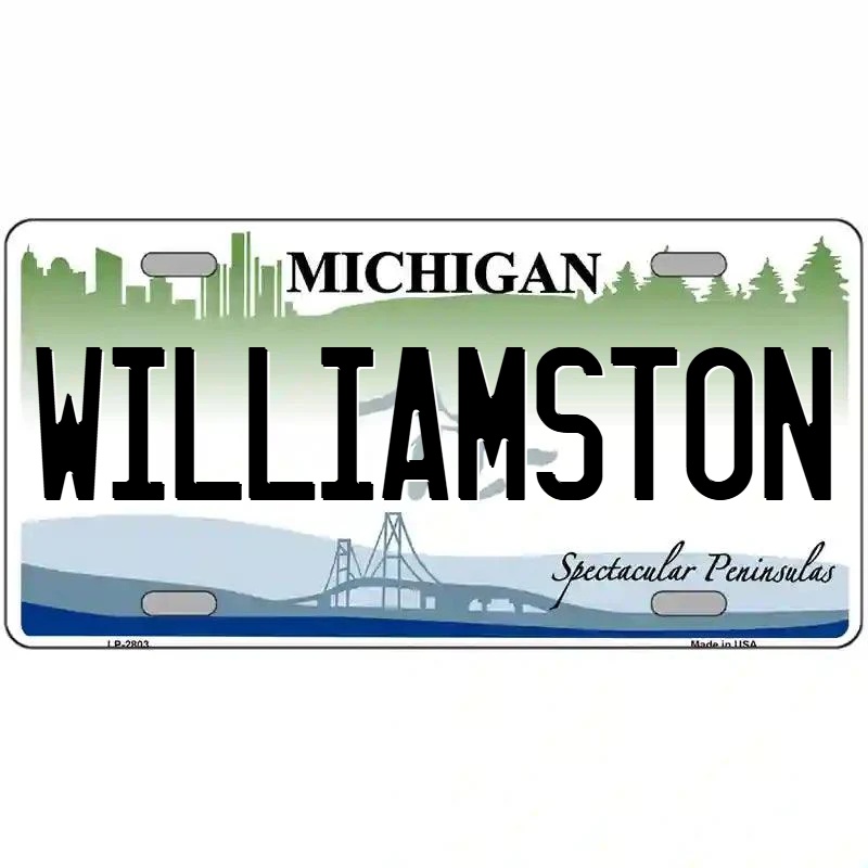 Williamston Michigan Metal Sign