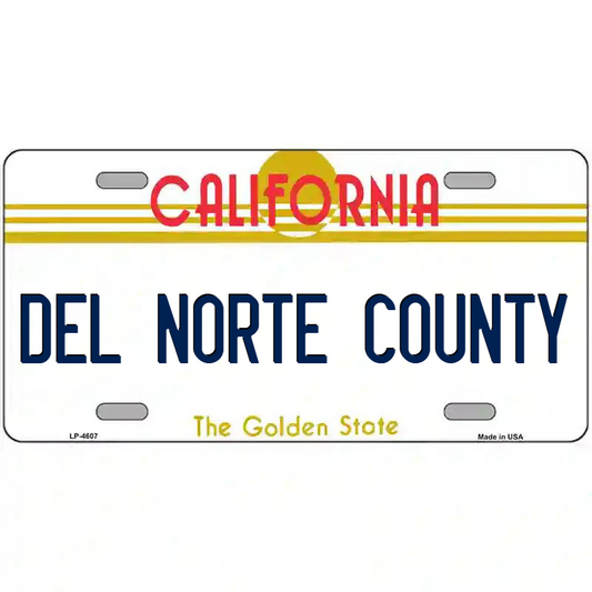 Del Norte County California Metal Sign