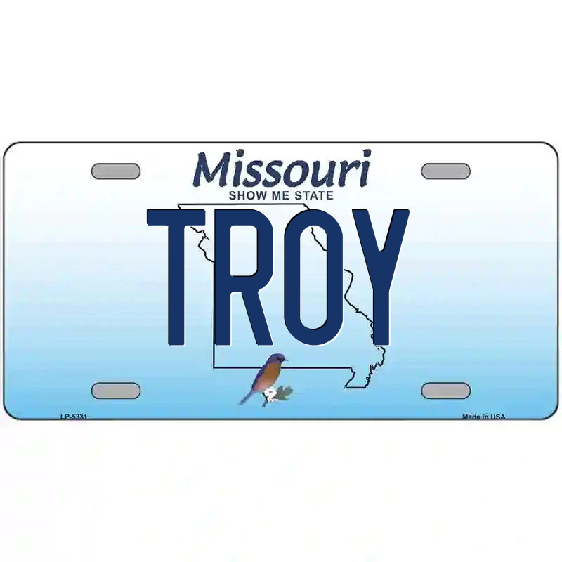 Troy Missouri Metal Sign