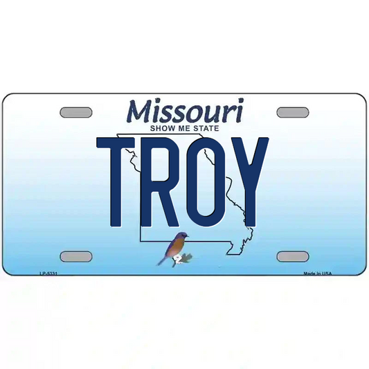 Troy Missouri Metal Sign