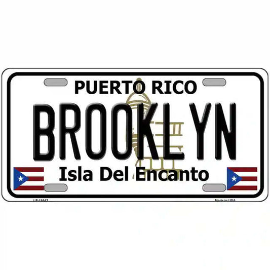 Brooklyn Puerto Rico Metal Sign
