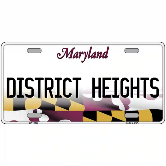 District Heights Maryland Metal Sign