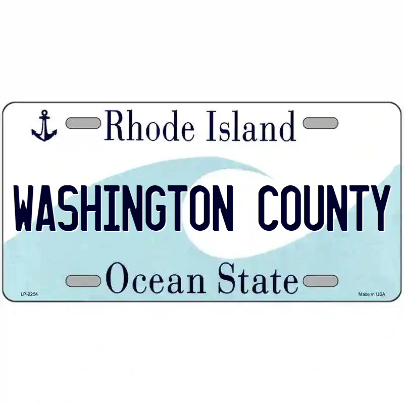 Washington County Rhode Island Metal Sign