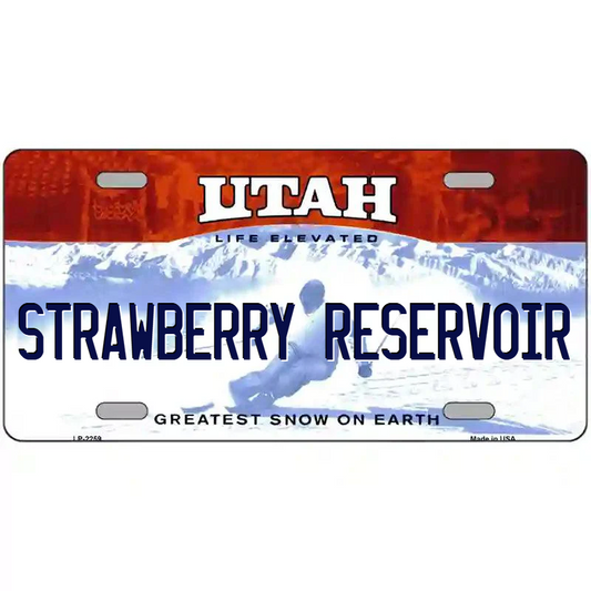 Strawberry Reservoir Utah Metal Sign