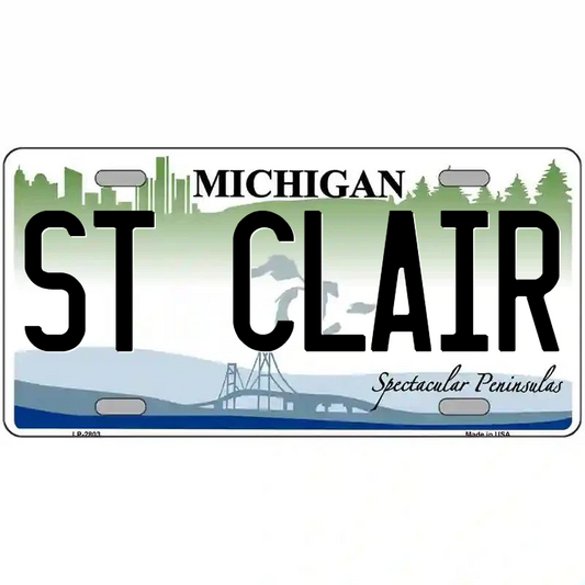 St Clair Michigan Metal Sign