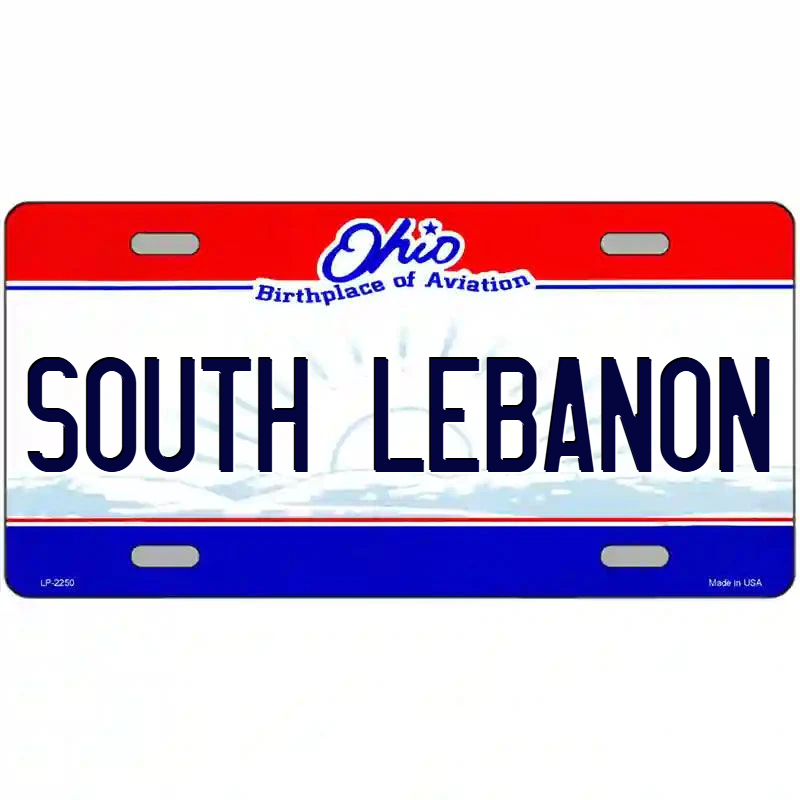 South Lebanon Ohio Metal Sign