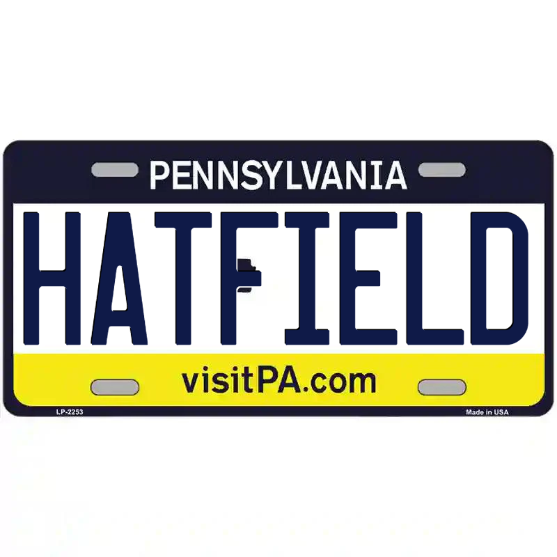 Hatfield Pennsylvania Metal Sign
