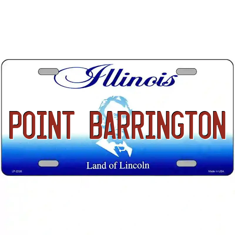 Point Barrington Illinois Metal Sign